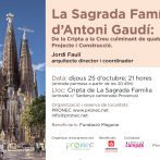 CONFERENCIA SOLIDARIA en la Cripta de La Sagrada Familia; Jordi Faulí